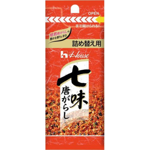 ハウス 七味唐がらし 詰め替え用12g