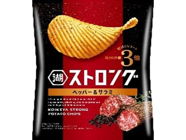 湖池屋 ストロング サラミ&粗挽きペッパー52g【11/03 新商品】