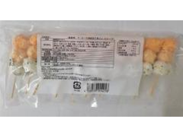 ケーオー(冷食)海鮮団子串たこ・えび・いか450g【10/18 新商品】