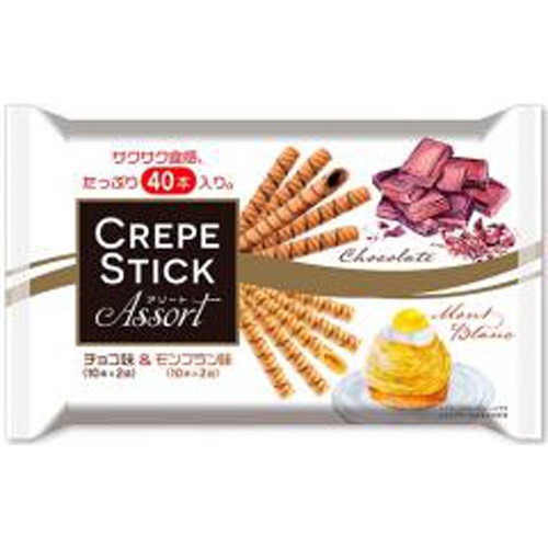 株式会社タジマヤ 旺旺 クレープスティックアソート チョコ モンブラ