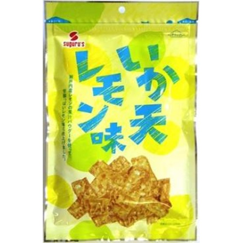 すぐる いか天レモン味 90g 商品紹介 お菓子 駄菓子の仕入れや激安ネット通販なら菓子卸問屋タジマヤ