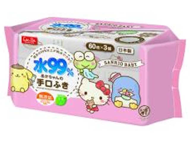 レック サンリオ 手口ふき60枚×3