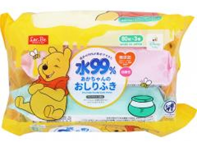 レック おしりふき80枚×3 くまのプーサン