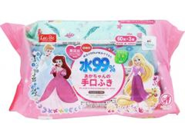 レック 手口ふき60枚×3 ディズニープリンセス