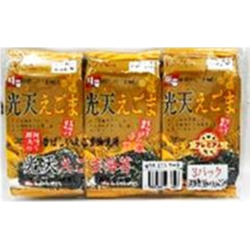 韓国のり 光天えごま味付のり9切6枚 3P【07/19 新商品】