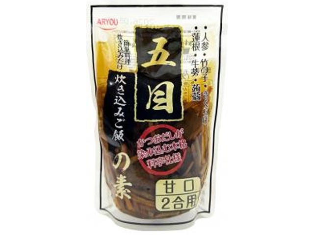 アリョウ 五目釜飯の素 2合用350g【11/19 新商品】