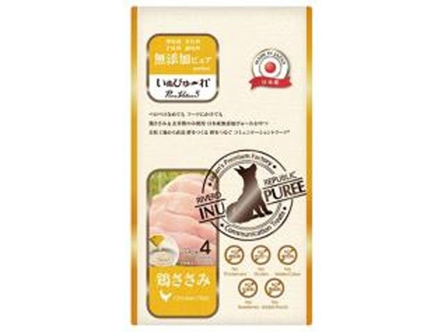 リバード いぬぴゅ~れ無添加ピュア鶏ささみ4本【12/10 新商品】