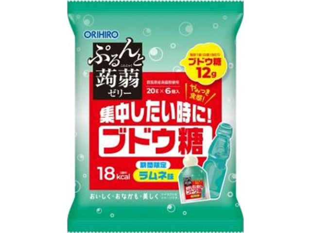 オリヒロ ぷるんと蒟蒻ゼリーパウチブドウ糖【09/08 新商品】