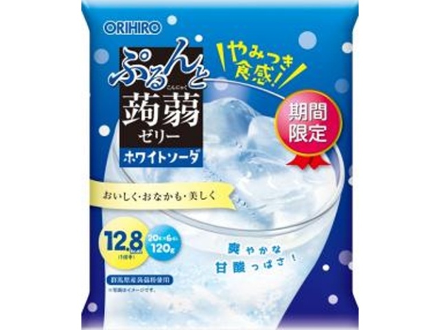 オリヒロ ぷるんと蒟蒻ゼリーパウチ ホワイトソーダ【09/08 新商品】