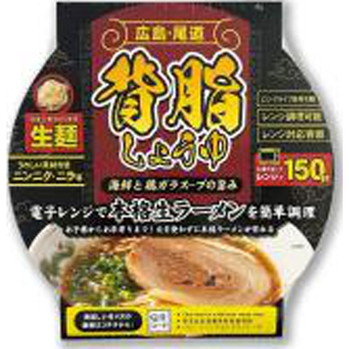 さぬき麺心 レンチン1食尾道背油醤油(スリーブ型)