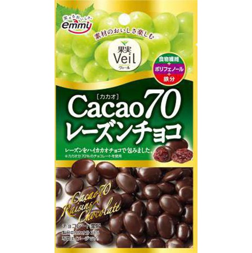 正栄 果実Veil カカオ70レーズンチョコ30g