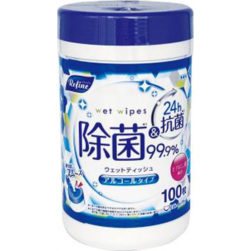 リファイン 新アルコール除菌ボトル100枚【03/29 新商品】