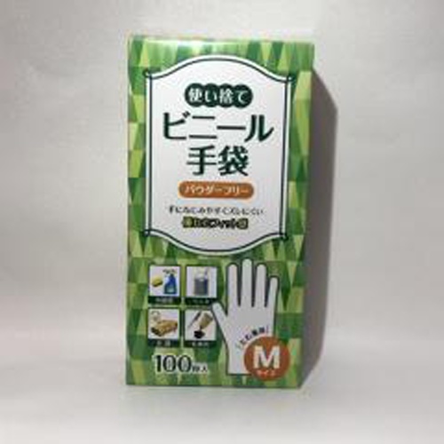 シスポ ビニール手袋100枚入Mサイズ【07/21 新商品】