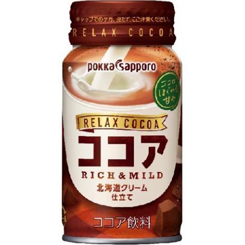 ポッカS リラックスココア170gリシール缶