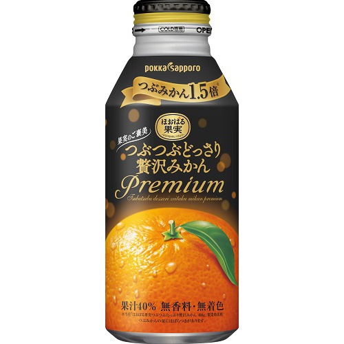 ポッカサッポロフード つぶどっさりみかんプレミアムB缶400