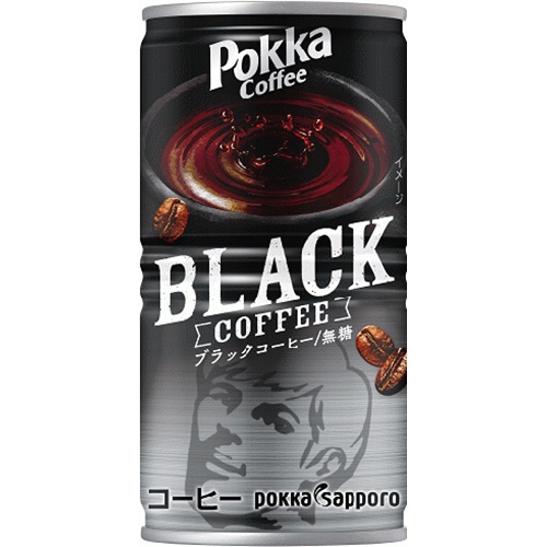 ポッカS コーヒーブラック 缶185g