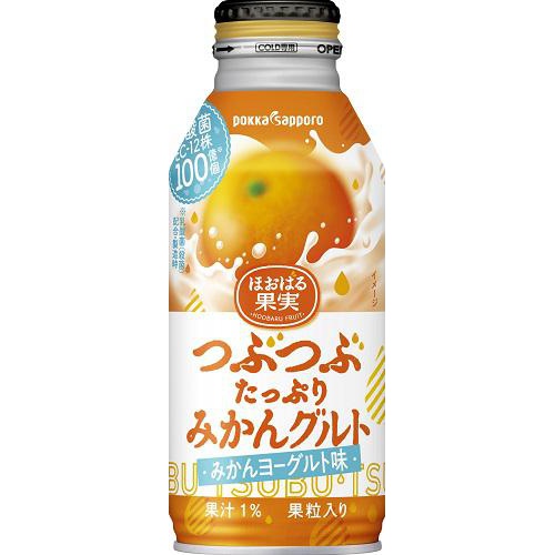 ポッカサッポロフード つぶつぶたっぷりみかんグルトB缶380g【10/11 新商品】