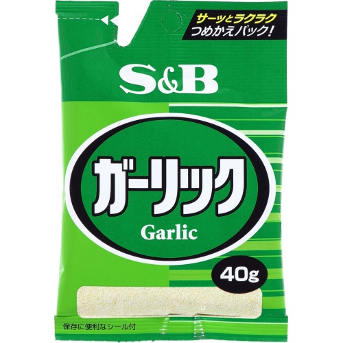 S&B 袋入りガーリック 40g