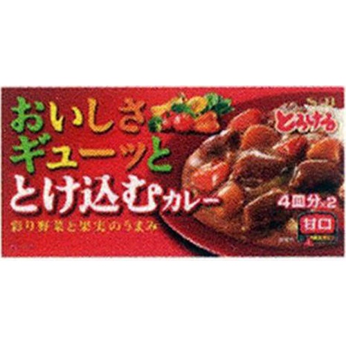 S&B おいしさギューッととけ込むカレー甘口140