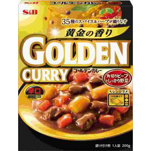 S&B ゴールデンカレーレトルト辛口 200g