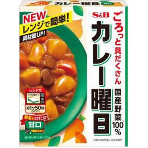 S&B カレ-曜日 甘口230g