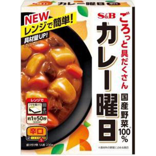 S&B カレー曜日 辛口230g