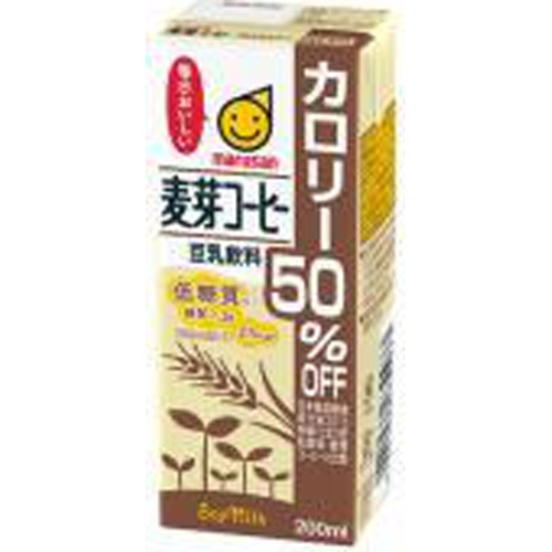 マルサン 豆乳麦芽コーヒーカロリー50%オフ200