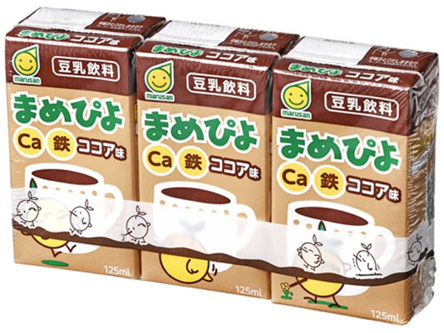 マルサン まめぴよ ココア味 125ml×3【03/02 新商品】