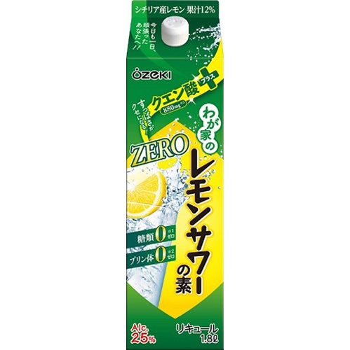 大関 レモンサワーの素ZEROクエン酸プラス1.8L