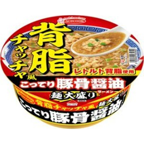 エース 背脂チャッチャ風こってり豚骨醤油大盛り
