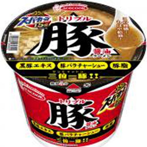 エース スーパーカップ トリプル豚醤油ラーメン【12/11 新商品】【12/11 新商品】