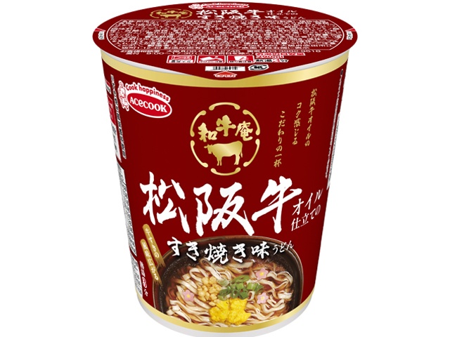 エース 和牛庵松阪牛オイルすき焼き味うどん【02/09 新商品】