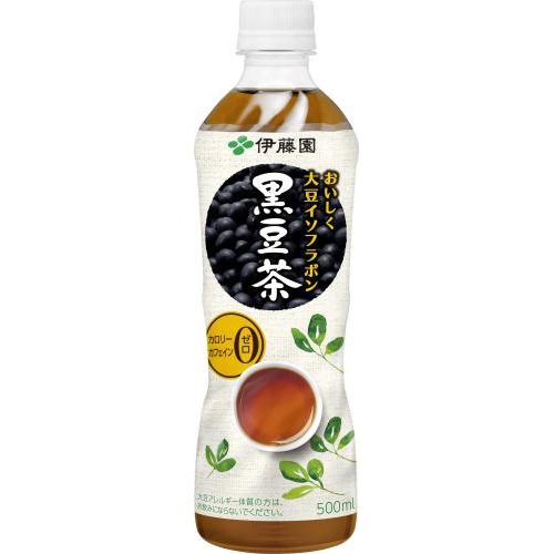 伊藤園 おいしく大豆イソフラボン黒豆茶P500ml