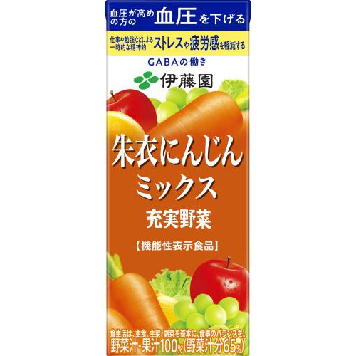 伊藤園 充実野菜 朱衣にんじんミックス紙200ml