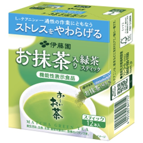 伊藤園 お〜いお茶お抹茶入り緑茶スティック12本