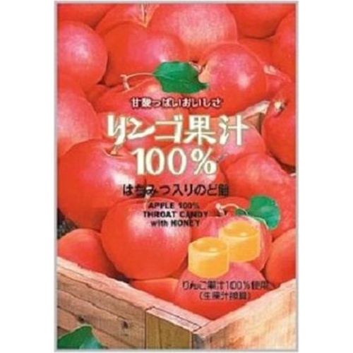 オークラ リンゴ果汁100%はちみつ入のど飴80g