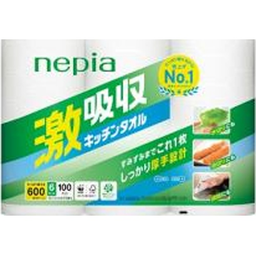 ネピア 激吸収キッチンタオル 6R【04/01 新商品】