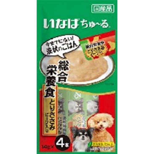 いなば 犬ちゅ〜る総合栄養食ビーフ 14g×4本