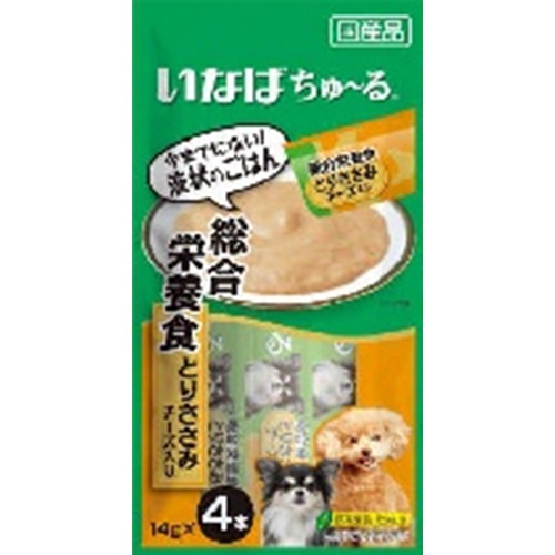 いなば 犬ちゅ〜る総合栄養食チーズ 14g×4本