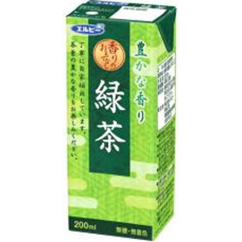 エルビー 緑茶 紙200ml