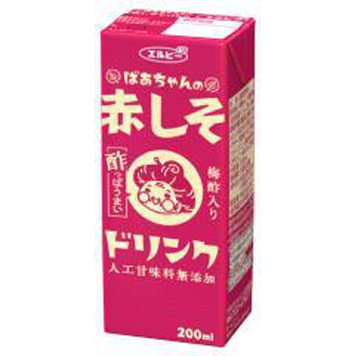 エルビー ばあちゃんの赤しそドリンク 紙200ml