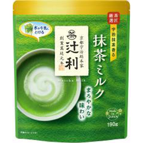 片岡 辻利抹茶ミルク 190g