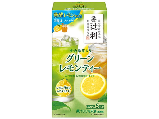 辻利 宇治抹茶入りグリーンレモンティー 85g【03/01 新商品】
