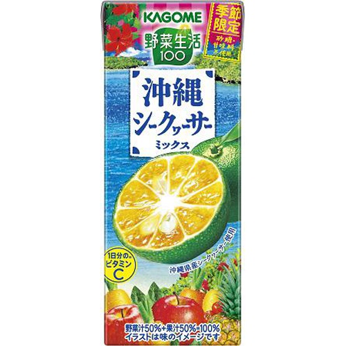 野菜生活 沖縄シークヮーサーミックス紙195ml【06/06 新商品】