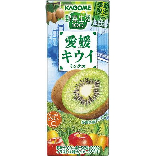 カゴメ 野菜生活 愛媛キウイミックス紙195ml