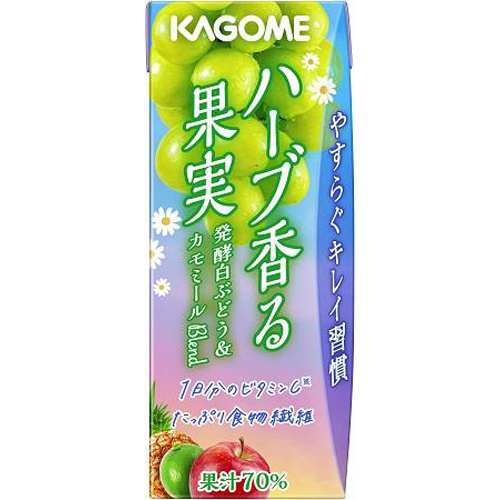 カゴメ ハーブ香る果実白ぶどう&カモミール紙195