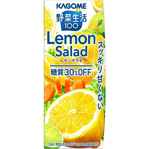 カゴメ 野菜生活 レモンサラダ紙200ml【03/19 新商品】