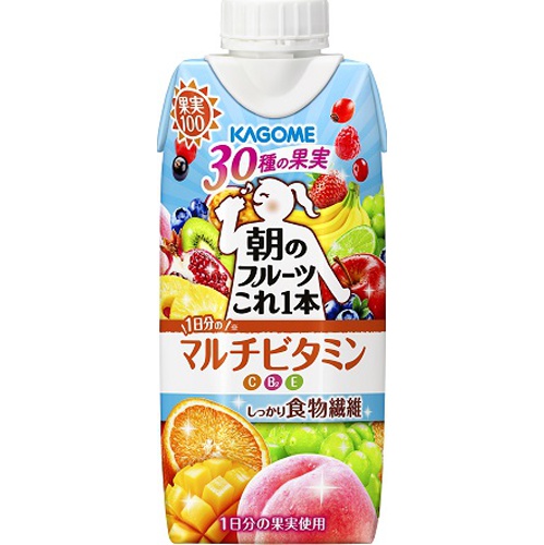 カゴメ 朝のフルーツこれ一本マルチビタミン紙330【03/26 新商品】