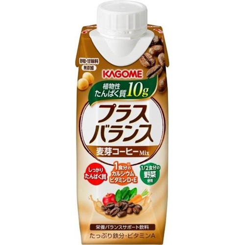 カゴメ プラスバランス麦芽コーヒーMix 250g