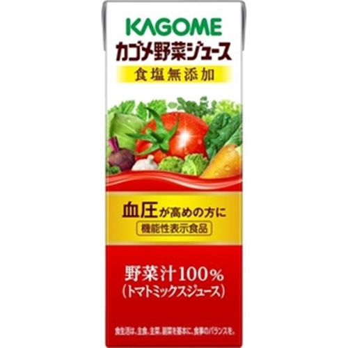 カゴメ 野菜ジュース食塩無添加 紙200ml